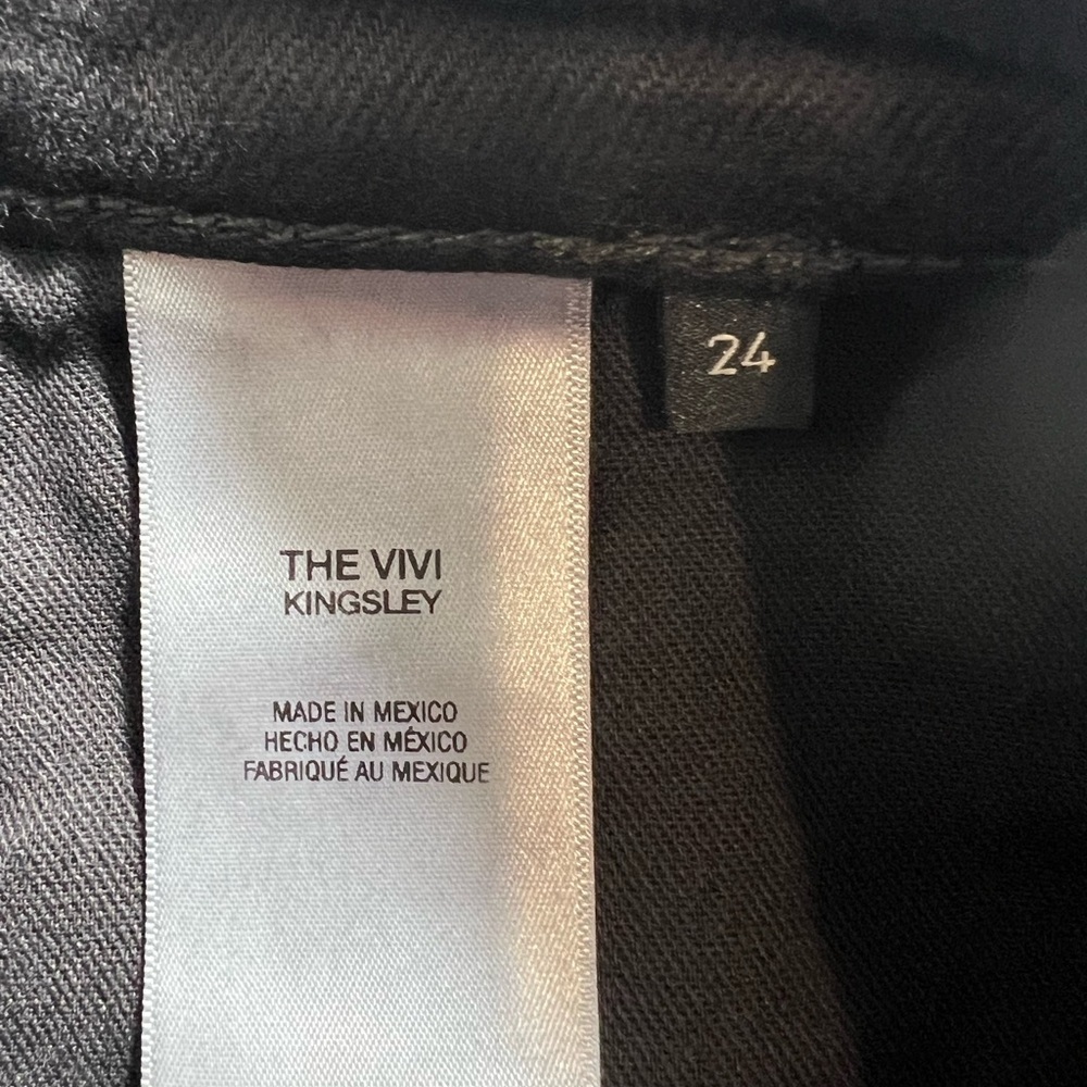 NWT Favorite daughter, The Vivi Kingsley‎ Straight Leg black Jeans 24 button fly - Picture 9 of 11